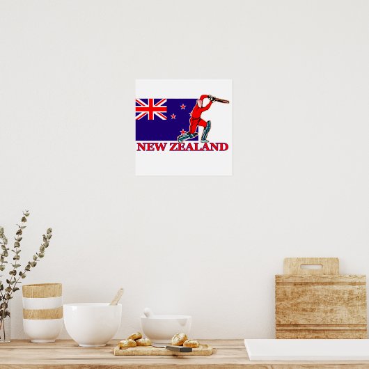 New Zealand Cricket Player Poster (Küche)