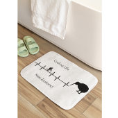 New Zealand Cycling Heartbeat Kiwi Bike Gift Badematte