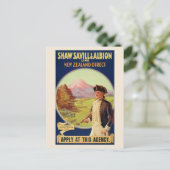 New Zealand Direct Vintage Poster 1931 Postkarte (Stehend Vorderseite)