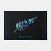NEW ZEALAND FERN EINFACH PAUA DOORMAT FUßMATTE (Vorderseite)