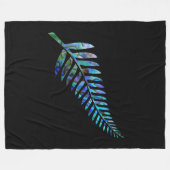 NEW ZEALAND FERN EINFACHE PAUA FLEECEDECKE (Vorderseite (Horizontal))