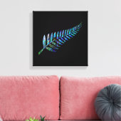 NEW ZEALAND FERN EINFACHE PAUA LEINWANDDRUCK (Insitu (Wohnzimmer))
