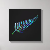 NEW ZEALAND FERN EINFACHE PAUA LEINWANDDRUCK (Vorderseite)