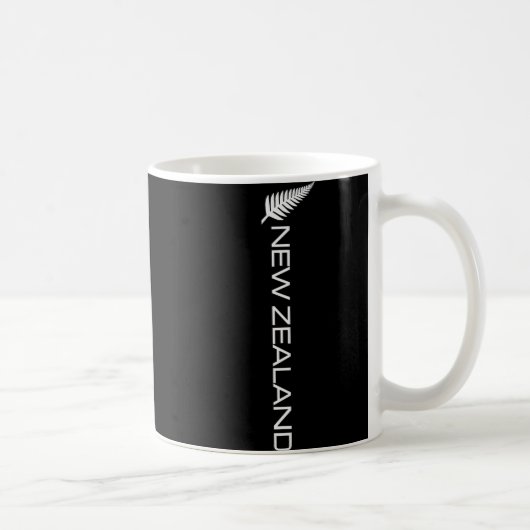 New Zealand Fern Flag Athletic Srts Vertical Style Kaffeetasse (Rechts)