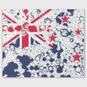New Zealand FLAG KCALIMA effect by Masanser Geschenkpapier (Flach)