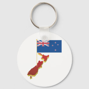 New Zealand Flag Keychain Schlüsselanhänger