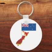 New Zealand Flag Keychain Schlüsselanhänger (Vorderseite)