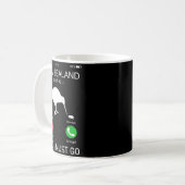 New Zealand Is Calling And I Must Go, Zealand Funn Kaffeetasse (Vorderseite Links)