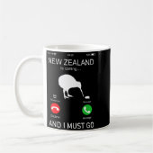 New Zealand Is Calling And I Must Go, Zealand Funn Kaffeetasse (Links)