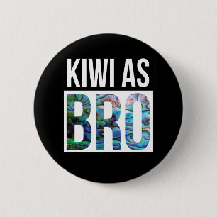 NEW ZEALAND KIWI ALS BRO PAUA BUTTON