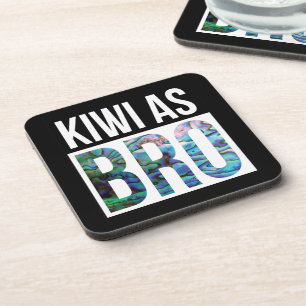 NEW ZEALAND KIWI ALS BRO PAUA GETRÄNKEUNTERSETZER
