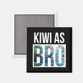 NEW ZEALAND KIWI ALS BRO PAUA MAGNET (Vorderseite/Rückseite)