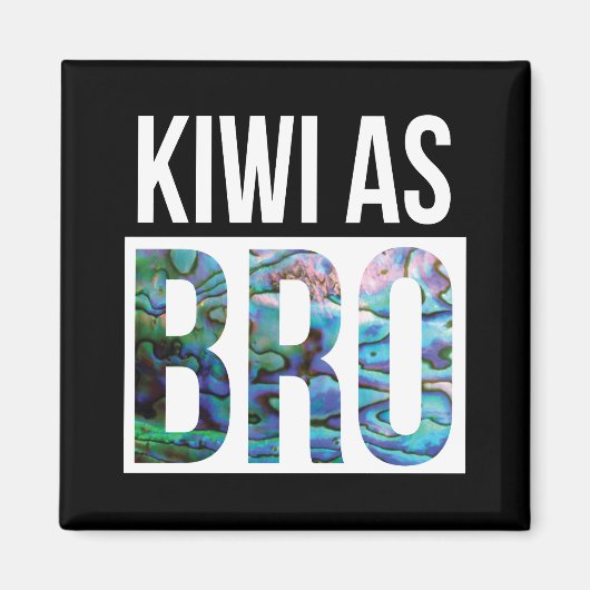 NEW ZEALAND KIWI ALS BRO PAUA MAGNET (Vorne)