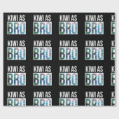 NEW ZEALAND KIWI ALS BRO SIMPLE PAUA GESCHENKPAPIER (Flach)