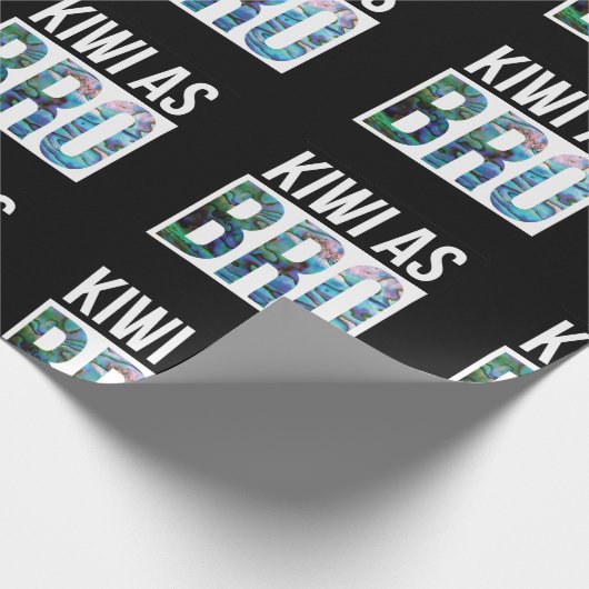NEW ZEALAND KIWI ALS BRO SIMPLE PAUA GESCHENKPAPIER (Ecke)