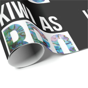 NEW ZEALAND KIWI ALS BRO SIMPLE PAUA GESCHENKPAPIER