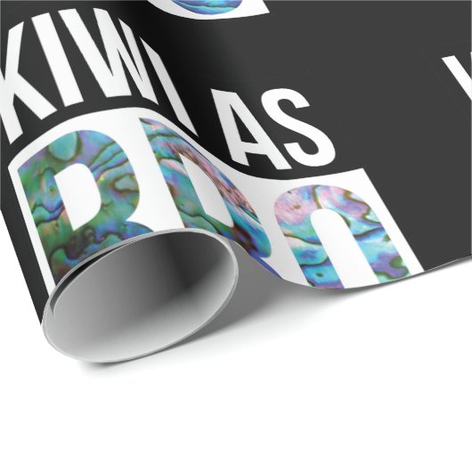 NEW ZEALAND KIWI ALS BRO SIMPLE PAUA GESCHENKPAPIER (Rolleneckpunkt)