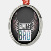 NEW ZEALAND KIWI ALS BRO SIMPLE PAUA ORNAMENT AUS METALL (Links)