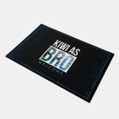 NEW ZEALAND KIWI ALS SPRICHWORT DOORMAT FUßMATTE (Schrägansicht)
