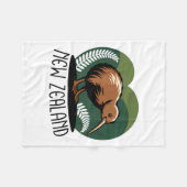 New Zealand Kiwi Bird Fleecedecke (Vorderseite (Horizontal))