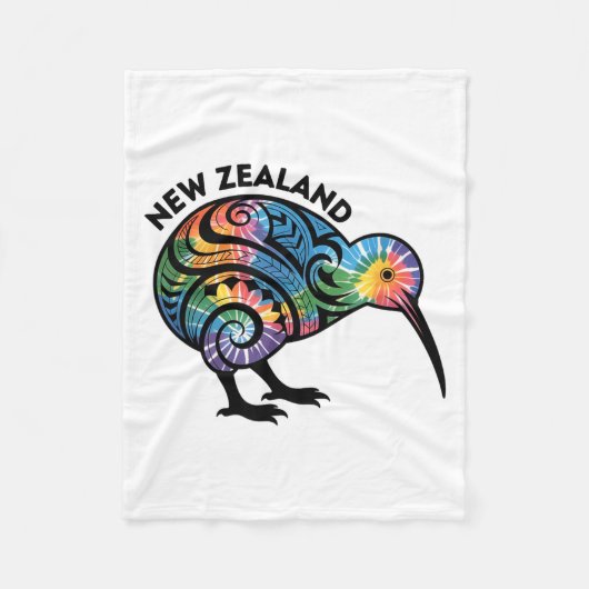 New Zealand Kiwi Bird Fleecedecke (Vorderseite)