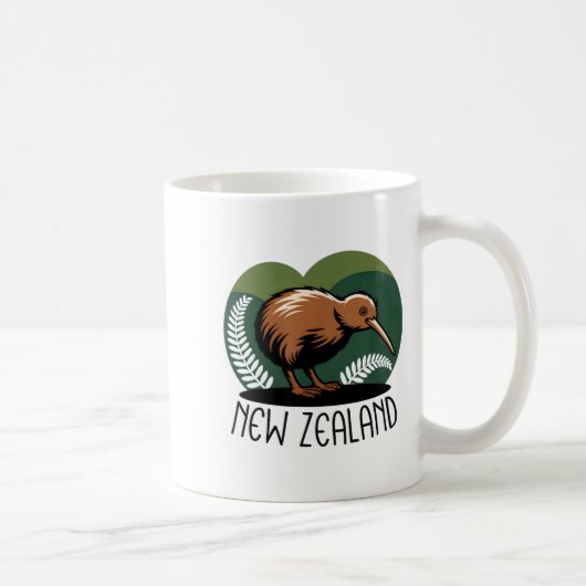 New Zealand Kiwi Bird Kaffeetasse (Rechts)