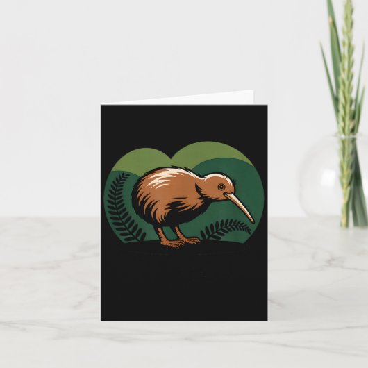 New Zealand Kiwi Bird  Karte (Vorderseite)