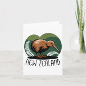 New Zealand Kiwi Bird  Karte (Vorderseite)