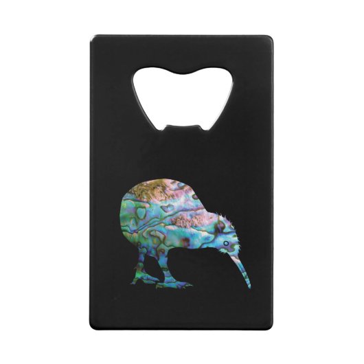 NEW ZEALAND KIWI BIRD PAUA GELDBEUTEL FLASCHENÖFFNER (Vorderseite)