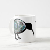 NEW ZEALAND KIWI BLACK PAUA FERN KORU CUSTOM NZ KAFFEETASSE (Vorderseite Links)