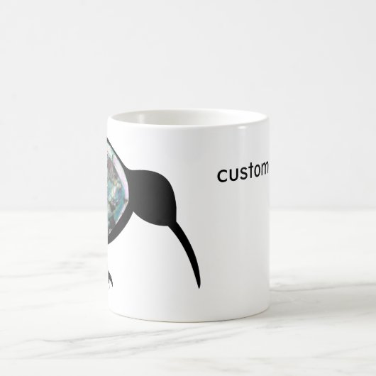 NEW ZEALAND KIWI BLACK PAUA FERN KORU CUSTOM NZ KAFFEETASSE (Mittel)