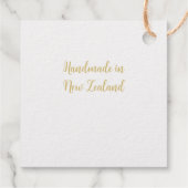 NEW ZEALAND KIWI BUSINESS NZ GOLD CUSTOM GIFT GESCHENKANHÄNGER (Rückseite)