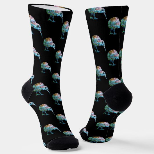 NEW ZEALAND KIWI EINFACHE PAUA-SOCKS SOCKEN (Gewinkelt)
