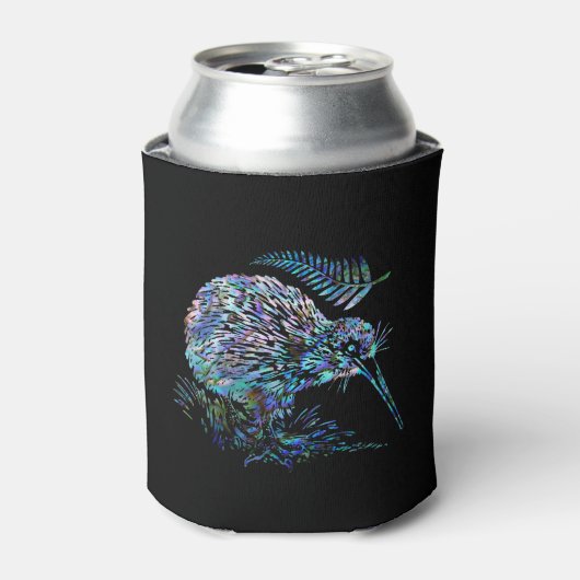 NEW ZEALAND KIWI FERN PAUA CAN COOLER DOSENKÜHLER (Kanne Vorderseite)