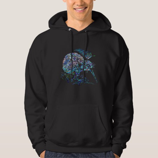 NEW ZEALAND KIWI FERN PAUA HOODIE (Vorderseite)