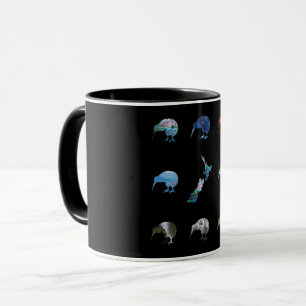 NEW ZEALAND KIWI FERN PAUA TASSE