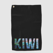 NEW ZEALAND KIWI GOLF TOWEL GOLFHANDTUCH (Vorderseite)