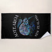 NEW ZEALAND KIWI PAUA BEACH TOWEL STRANDTUCH (Vorderseite)