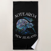 NEW ZEALAND KIWI PAUA BEACH TOWEL STRANDTUCH (Vorderseite)