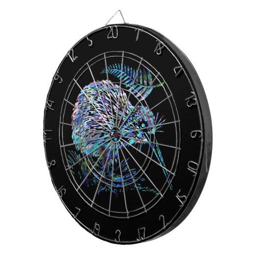 NEW ZEALAND KIWI PAUA DARTBOARD DARTSCHEIBE (Vorderseite rechts)