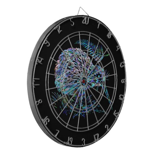 NEW ZEALAND KIWI PAUA DARTBOARD DARTSCHEIBE (Vorderseite Links)