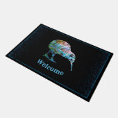 NEW ZEALAND KIWI PAUA DOORMAT FUßMATTE (Schrägansicht)