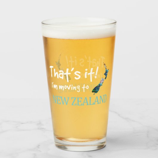 NEW ZEALAND KIWI PAUA Glas (Vorne (Gefüllt))