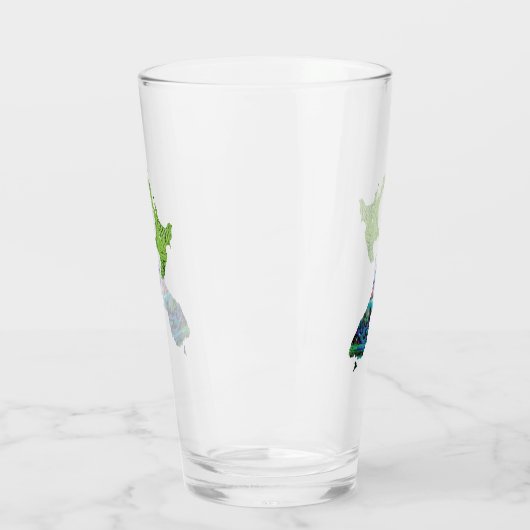 NEW ZEALAND KIWI PAUA Glas (Links)