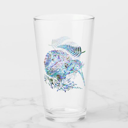 NEW ZEALAND KIWI PAUA GLASS GLAS (Rückseite)
