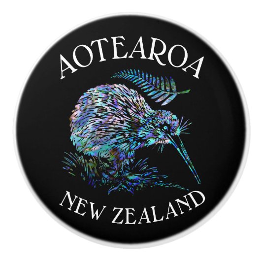 NEW ZEALAND KIWI PAUA KERAMIK KNOW KERAMIKKNAUF (Vorderseite)