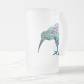 NEW ZEALAND KIWI PAUA MATTGLAS BIERGLAS (VorderseiteRechts)