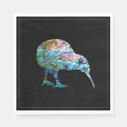 NEW ZEALAND KIWI PAUA NAPKIN SERVIETTE (Vorderseite)