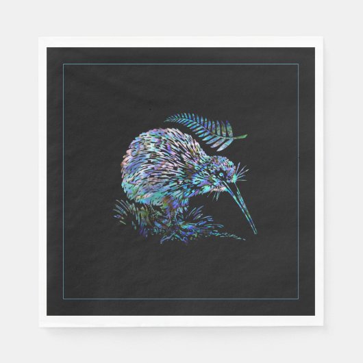 NEW ZEALAND KIWI PAUA NAPKIN SERVIETTE (Vorderseite)