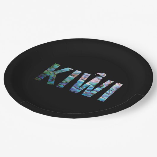 NEW ZEALAND KIWI PAUA PAPPTELLER (Schrägansicht)